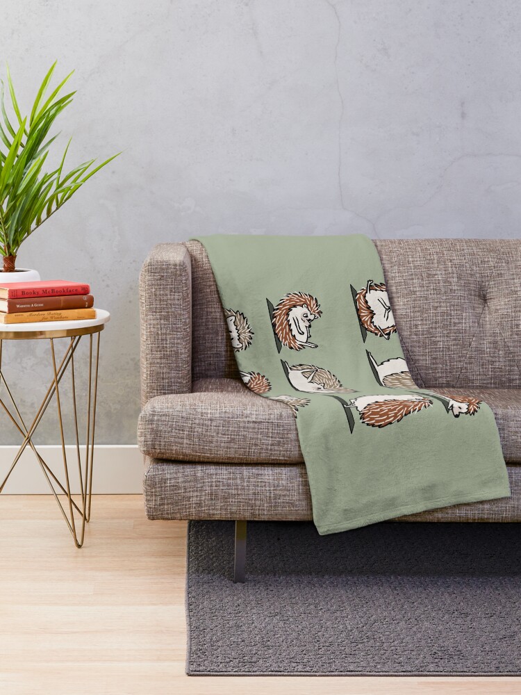 Alternate view of Hedgehog Yoga Throw Blanket