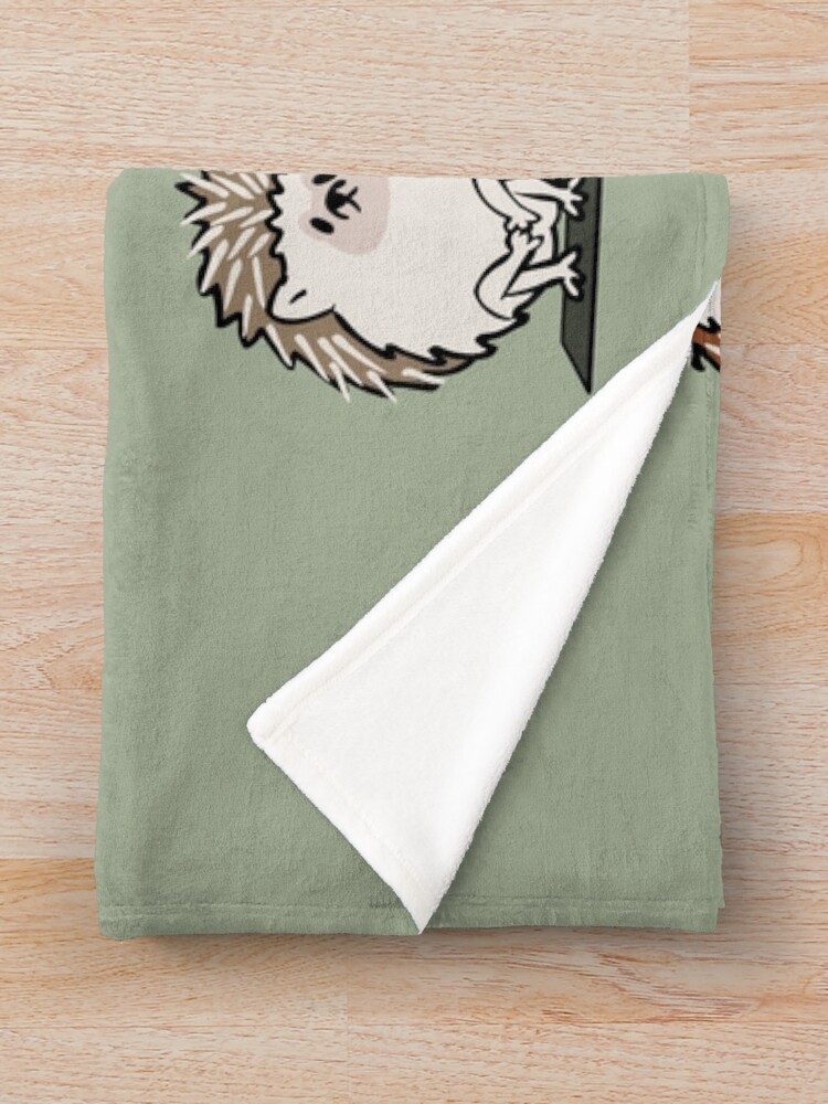 Alternate view of Hedgehog Yoga Throw Blanket