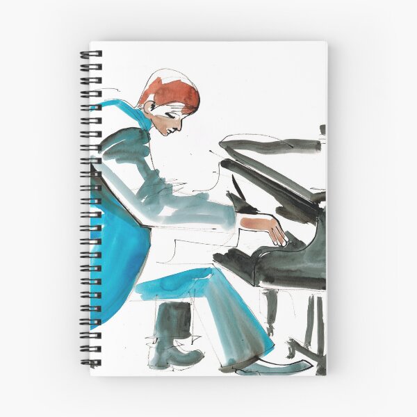 Item preview, Pianist Musician Expressive Drawing designed and sold by CatarinaGarcia.