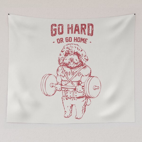 Item preview,  Go Hard or Go Home Poodle designed and sold by Huebucket.