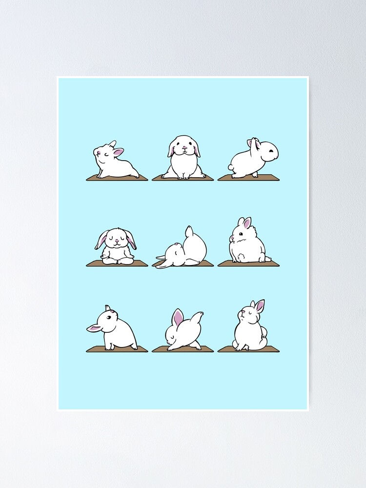 Easter yoga bunny. stock illustration. Illustration of funny - 90104287