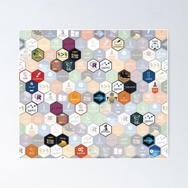 Item preview, R hex fabric (small hexes) designed and sold by ameliamn.