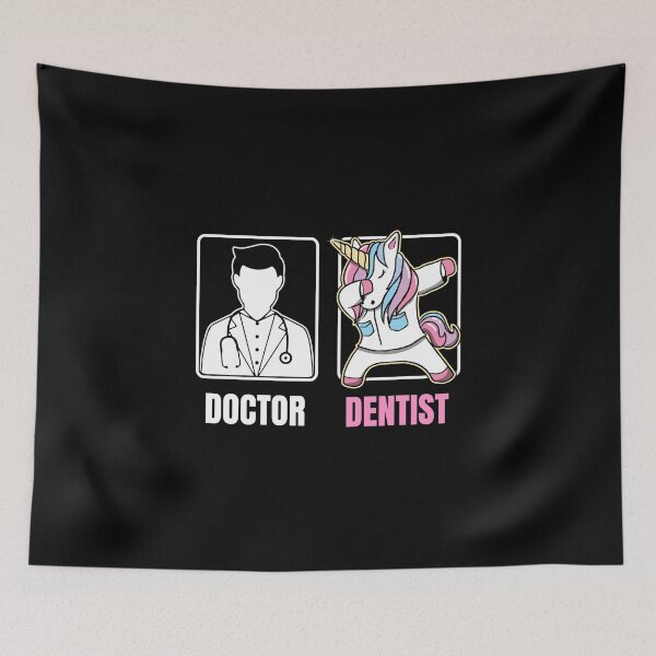 Item preview, Dentist Dabbing Unicorn Graphic Funny Compare Doctor Pink  Premium design designed and sold by CreatedByHeidi.