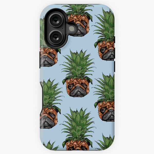 Vista previa del artículo con la obra «Piña Pug», diseñado y vendido por Huebucket.