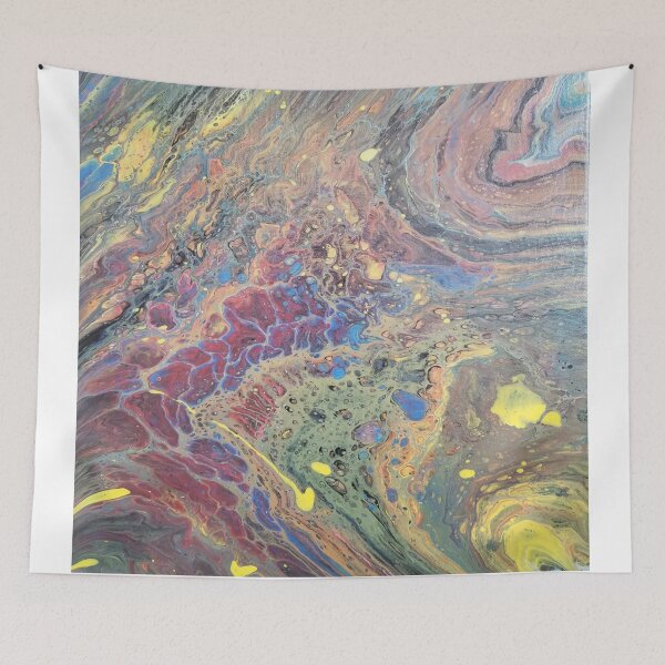 Item preview, Abstract Dripping Paint Acrylic Pouring Multi Colored designed and sold by blunapple.