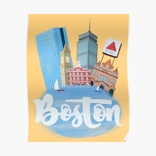 Boston Skyline Poster