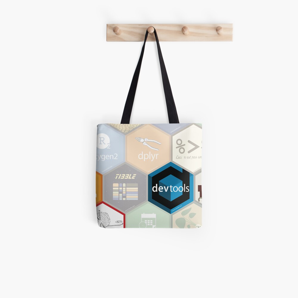 R hex design (large hexes) Tote Bag