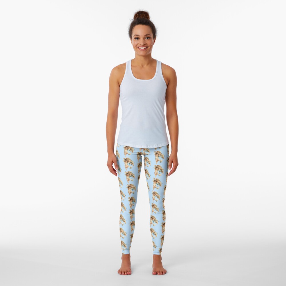 CHERUBS AND DOVES Leggings