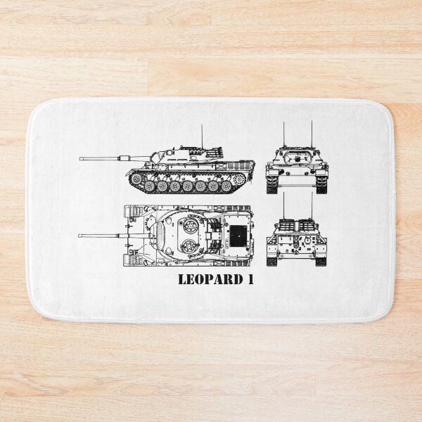 Item preview, Leopard Battle Tank - Line Drawing designed and sold by BERGULATOR.