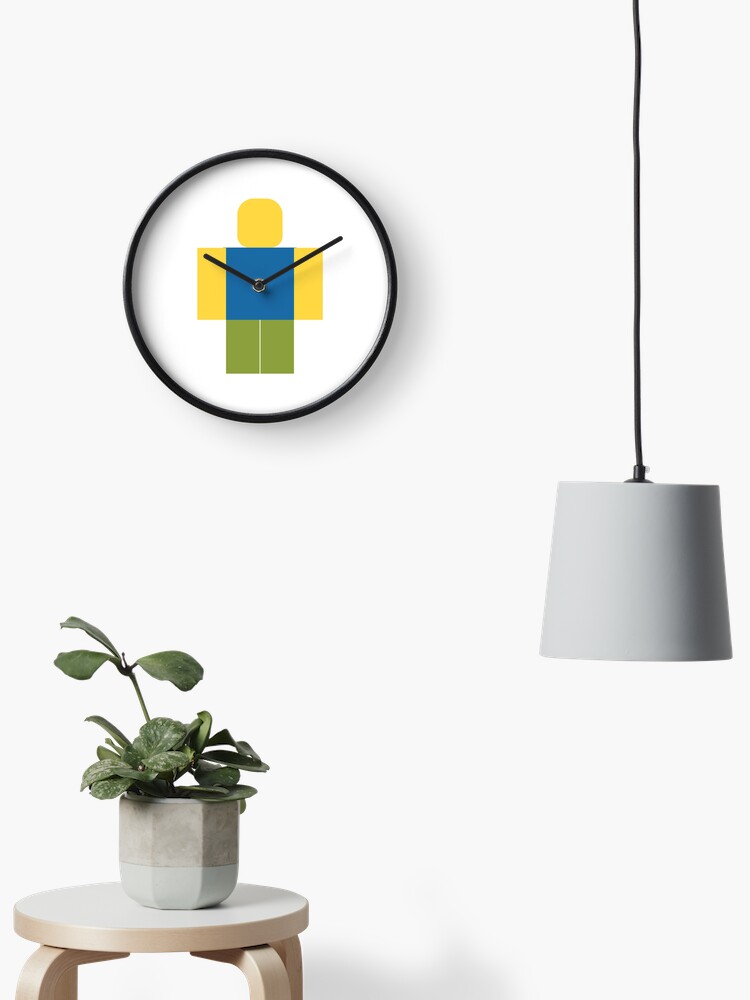 Roblox Minimal Noob Clock By Jenr8d Designs Redbubble - roblox its a noob guy by jenr8d designs seth roblox