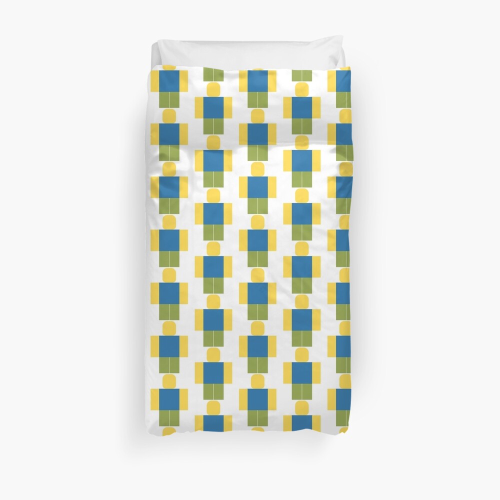 Roblox Minimal Noob Duvet Cover By Jenr8d Designs Redbubble - roblox beach towel