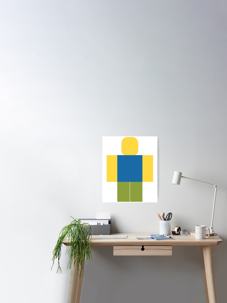 Roblox Minimal Noob Poster By Jenr8d Designs Redbubble - roblox noob heads tapestry by jenr8d designs redbubble