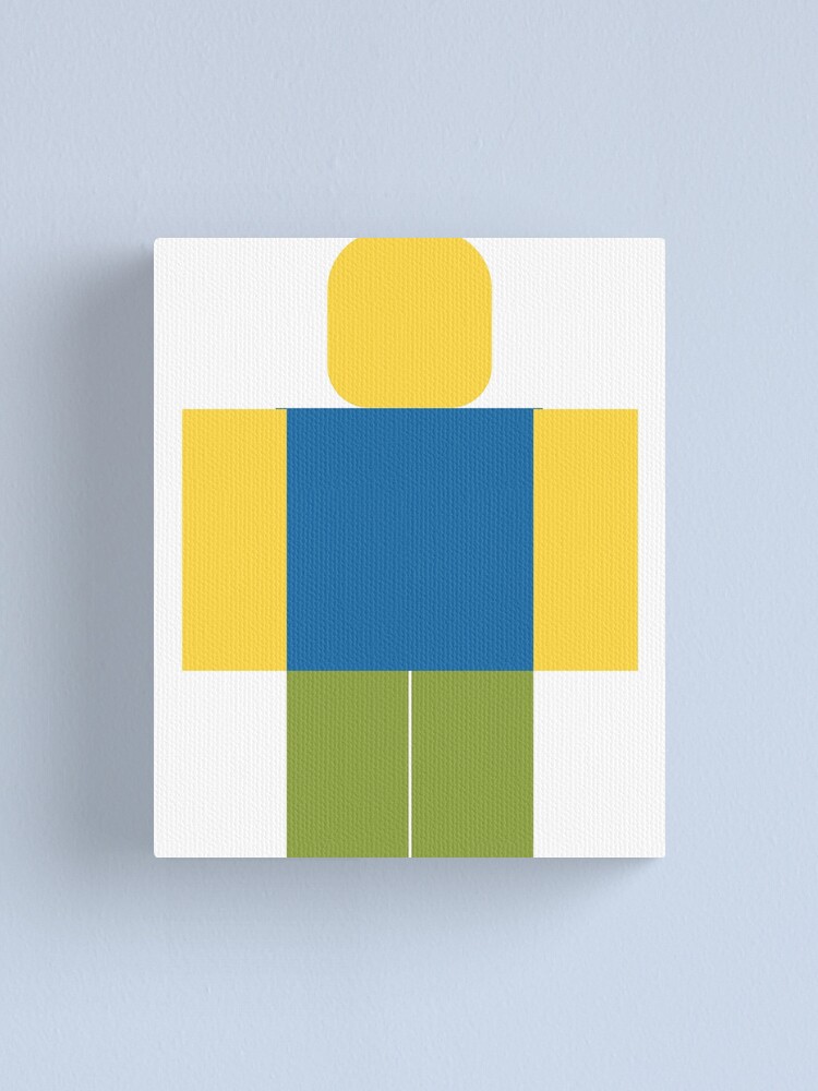 Roblox Minimal Noob Canvas Print By Jenr8d Designs Redbubble - roblox meme wall art redbubble