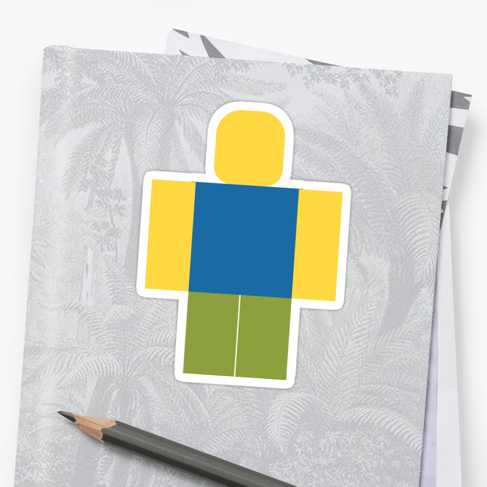 Roblox Minimal Noob Sticker By Jenr8d Designs Redbubble - noob design stickers by jjoorrrdan redbubble noob roblox