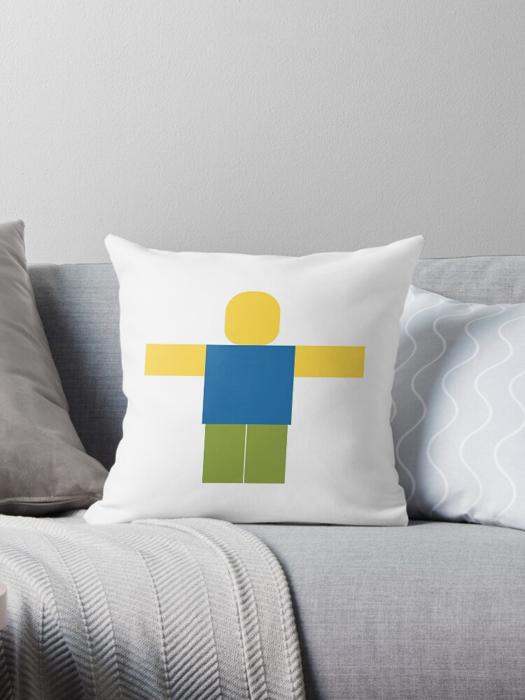 Roblox Minimal Noob T Pose Throw Pillow By Jenr8d Designs Redbubble - roblox noob t poze throw pillow by smoothnoob