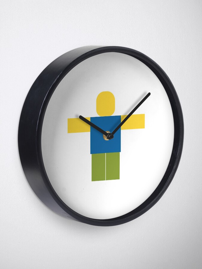 Roblox Minimal Noob T Pose Clock By Jenr8d Designs Redbubble - roblox clock