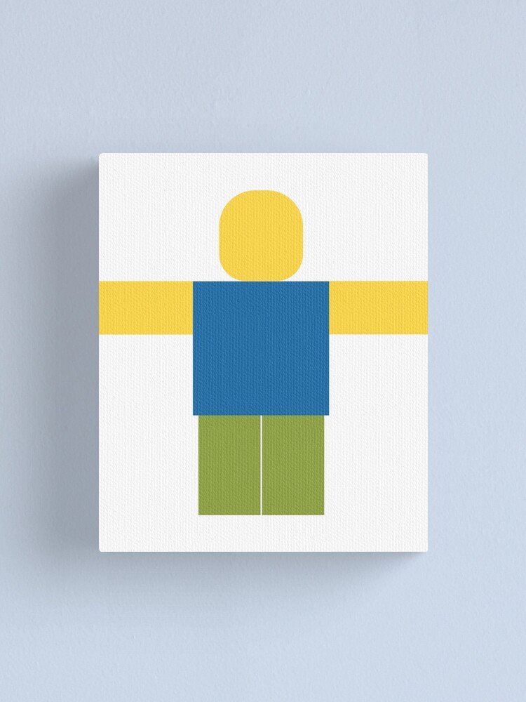 Roblox Minimal Noob T Pose Canvas Print By Jenr8d Designs Redbubble - roblox canvas prints redbubble