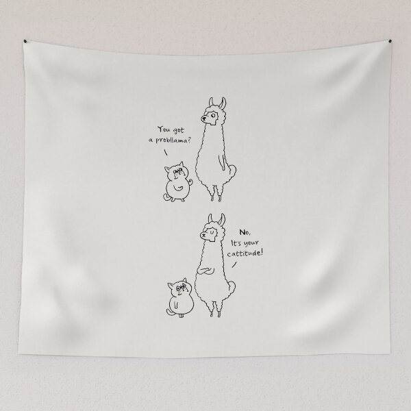 Item preview, Cattitude ProbLlama designed and sold by Huebucket.