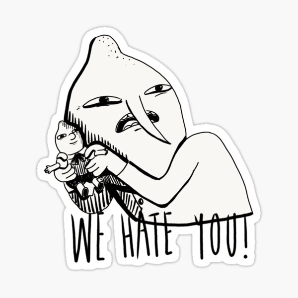 Zitronengrab und kleine Zitronenbonbons Sticker