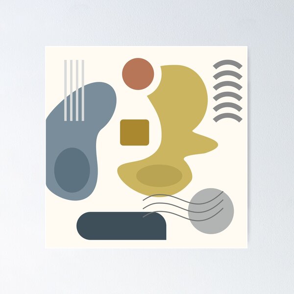 Item preview, Mid Century Modern Geometric 2 #redbubble #stickers #posters #artprint designed and sold by hakobyans.