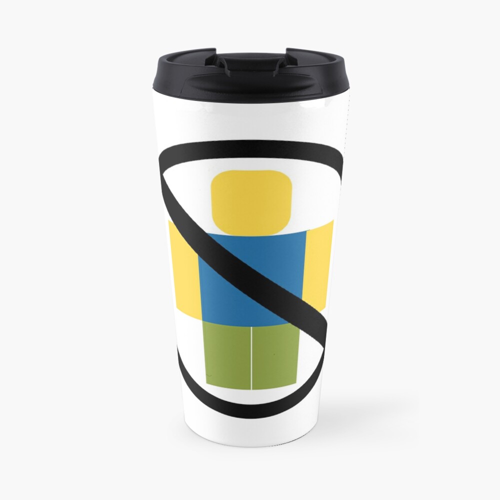 Roblox Keep Out Noobs Travel Mug By Jenr8d Designs Redbubble - roblox keep out noobs ipad case skin by jenr8d designs redbubble
