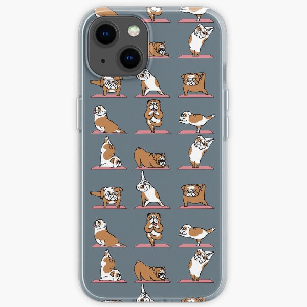 English Bulldog Yoga iPhone Soft Case