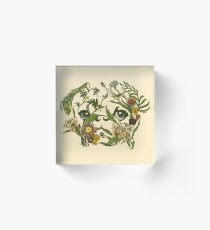 Botanical Pug Acrylic Block