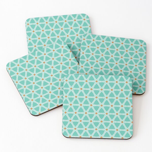 Item preview, Geometric interlocking lattice triangle pattern.  designed and sold by Limolida.