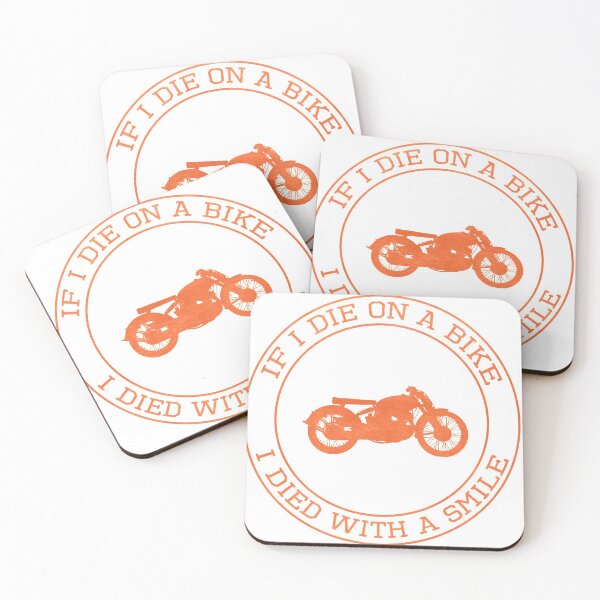 Item preview, If I Die on a Bike, I Died With a Smile designed and sold by Forty Frames.