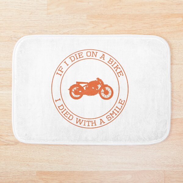 Item preview, If I Die on a Bike, I Died With a Smile designed and sold by Forty Frames.