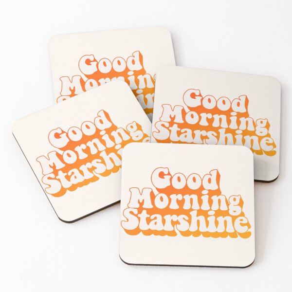 Item preview, Good Morning Starshine Retro Orange and Yellow  designed and sold by Carmen Loup.