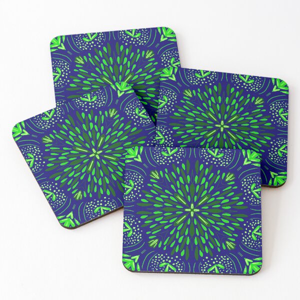 Item preview, Blue Green Star Flower designed and sold by roseglasses.