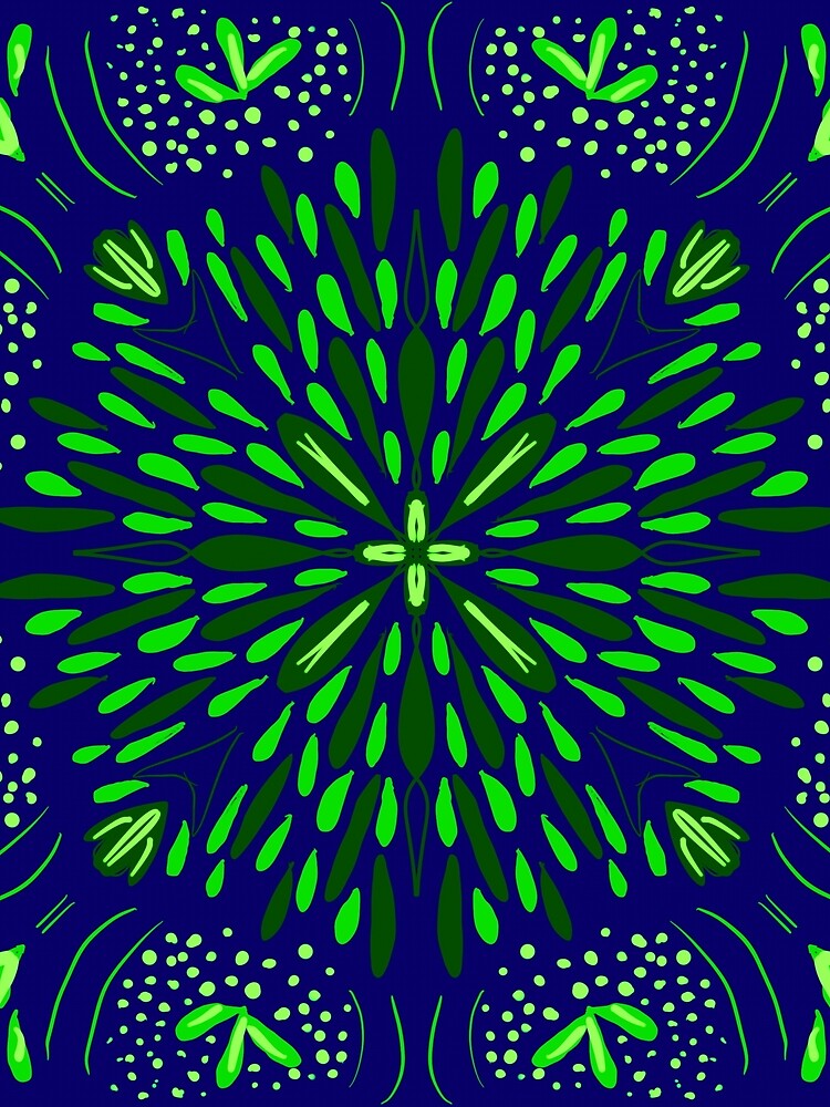 Blue Green Star Flower by roseglasses