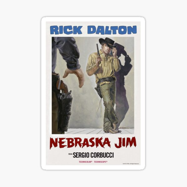 "Rick Dalton in NEBRASKA JIM" Sticker for Sale by cosplaykirk Redbubble