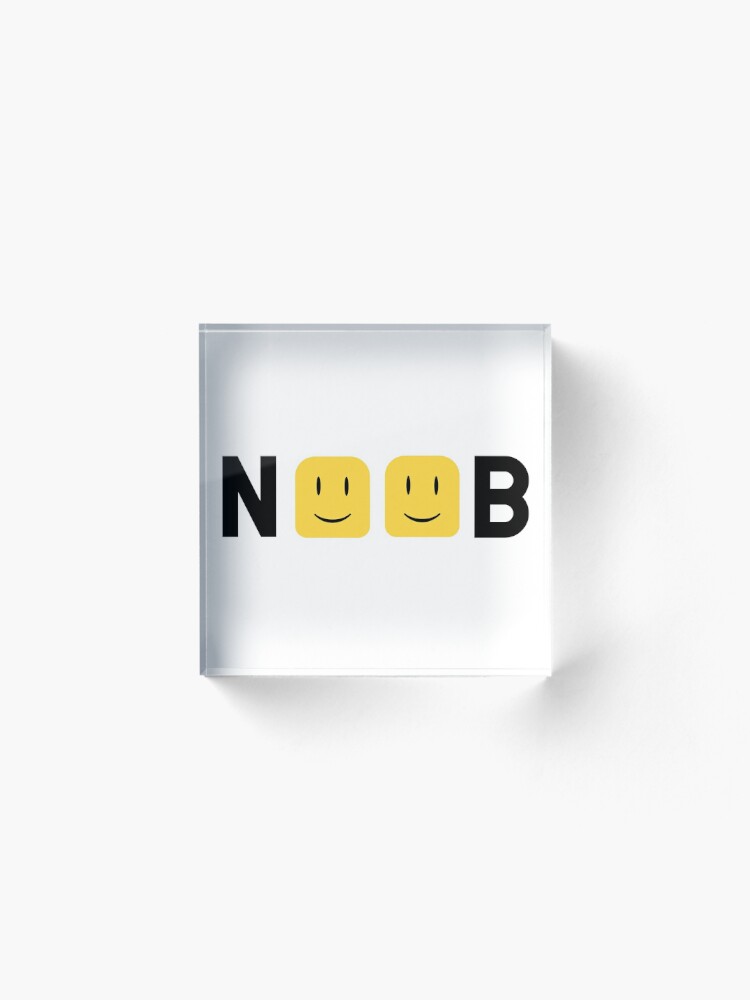 Roblox Noob Heads Acrylic Block By Jenr8d Designs Redbubble - roblox oof acrylic block