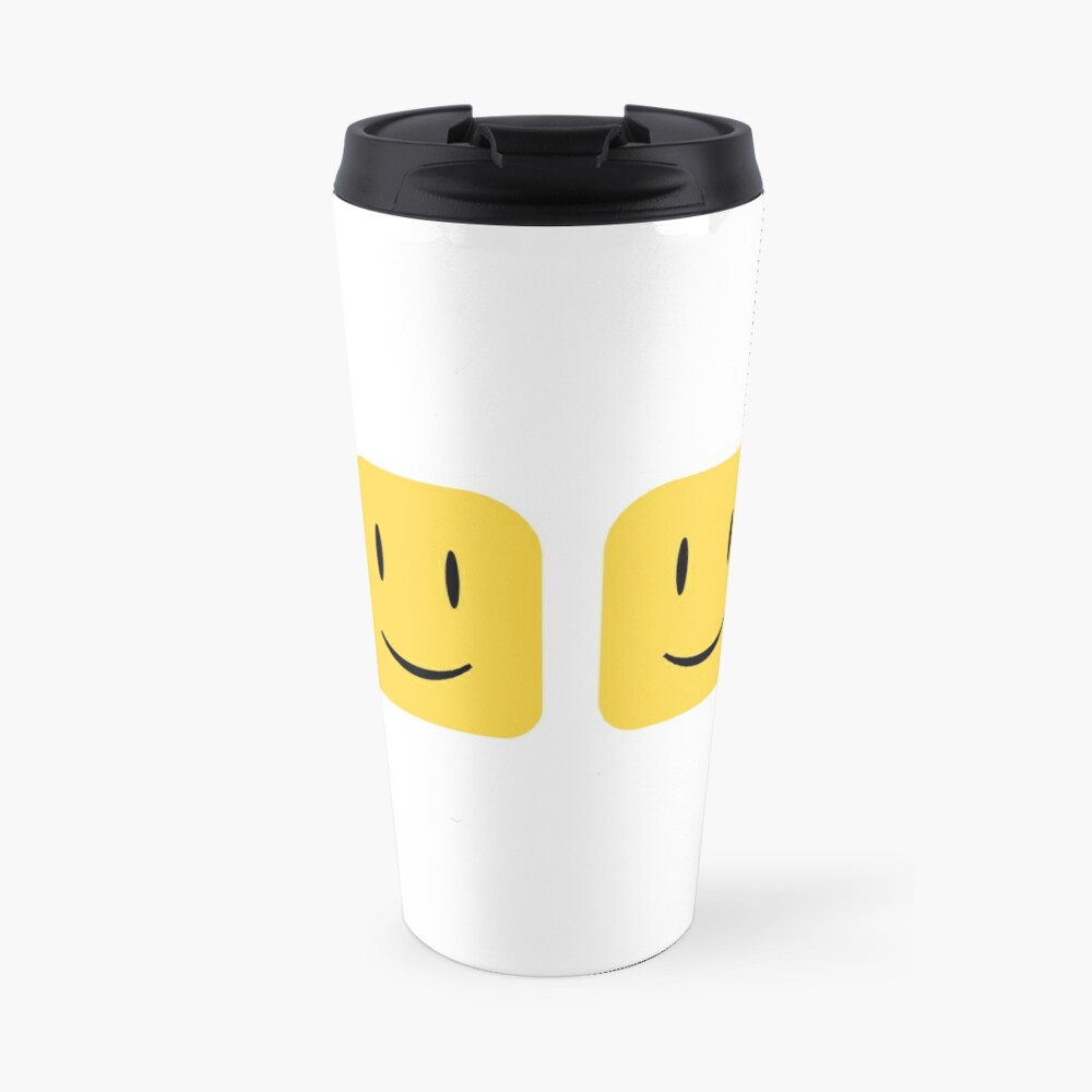 Roblox Noob Heads Travel Mug By Jenr8d Designs Redbubble - roblox noob head long