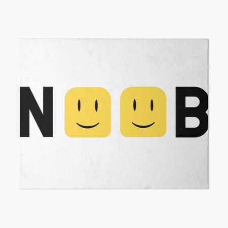 Noob Noob Art Board Prints Redbubble - giant noob head roblox high school