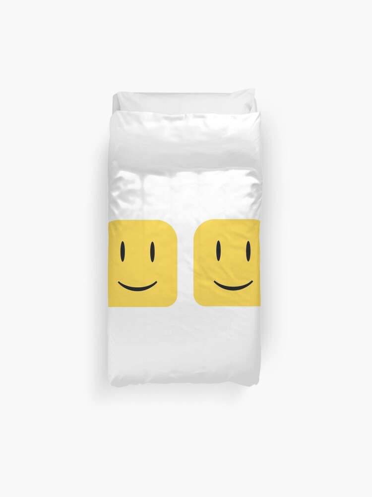 Roblox Noob Heads Duvet Cover By Jenr8d Designs Redbubble - roblox noob head long