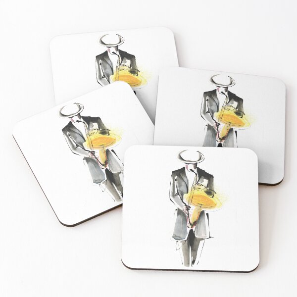 Item preview, Saxophonist Musician Drawing designed and sold by CatarinaGarcia.