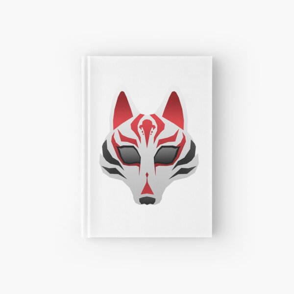 Dog Kitsune Hardcover Journals Redbubble - kitsune mask roblox