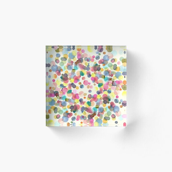 Color drops Acrylic Block