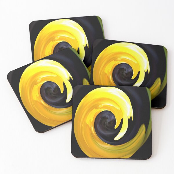 Item preview, Yellow Black Abstract designed and sold by katy hawk.