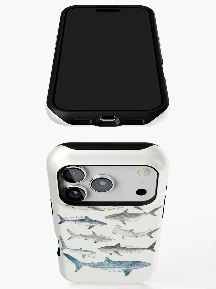 Thumbnail 3 of 4, iPhone Case, Sharks designed and sold by Amy Hamilton.
