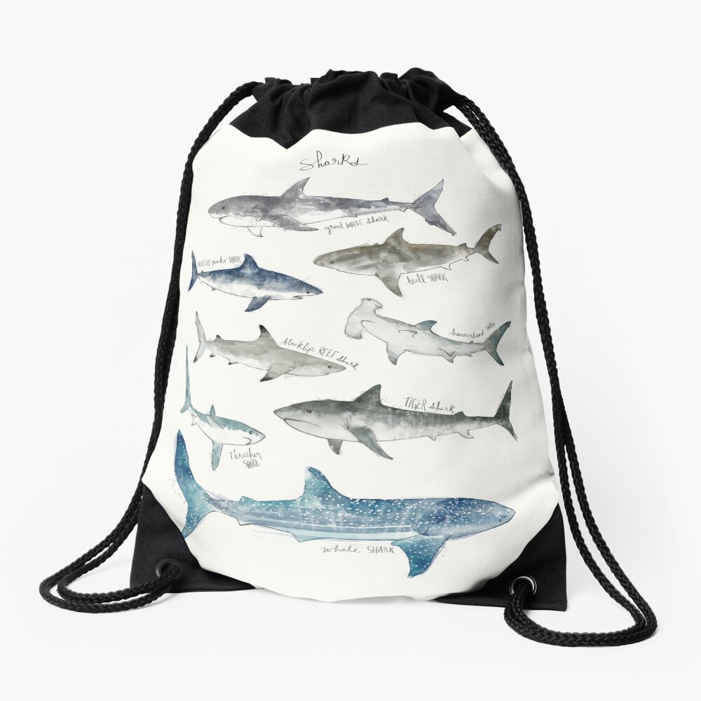 Sharks Drawstring Bag