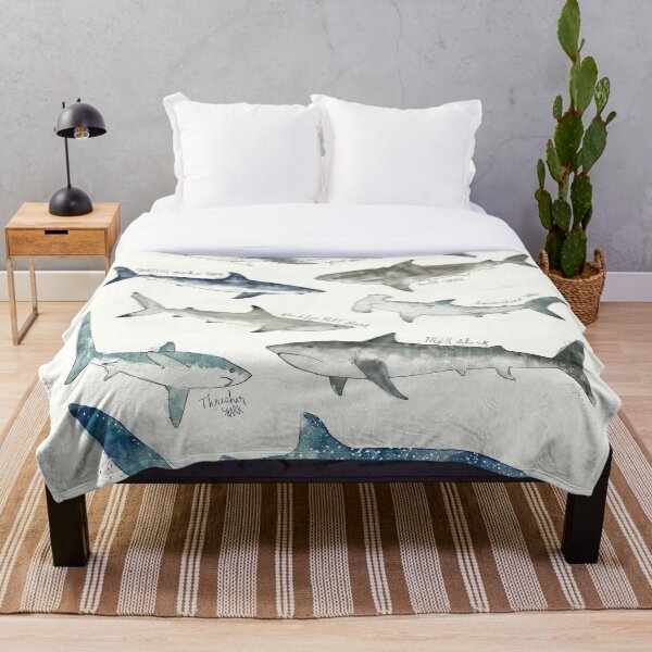 Sharks Throw Blanket