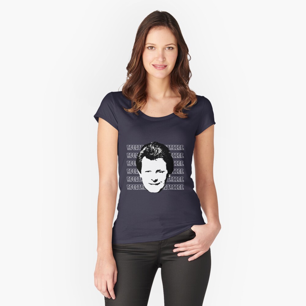 Item preview, Fitted Scoop T-Shirt designed and sold by srbpodcast.