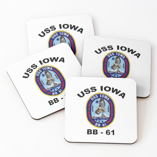 Item preview, USS Iowa (BB-61) Crest designed and sold by Nikki SpaceStuffPlus.
