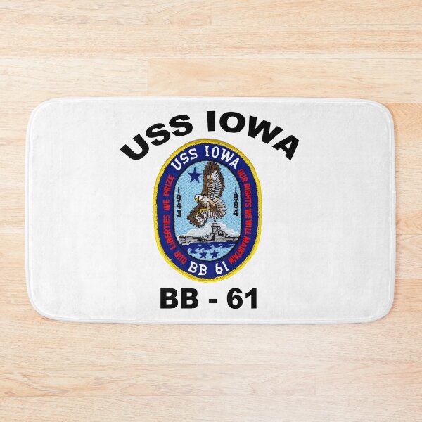 Item preview, USS Iowa (BB-61) Crest designed and sold by Nikki SpaceStuffPlus.