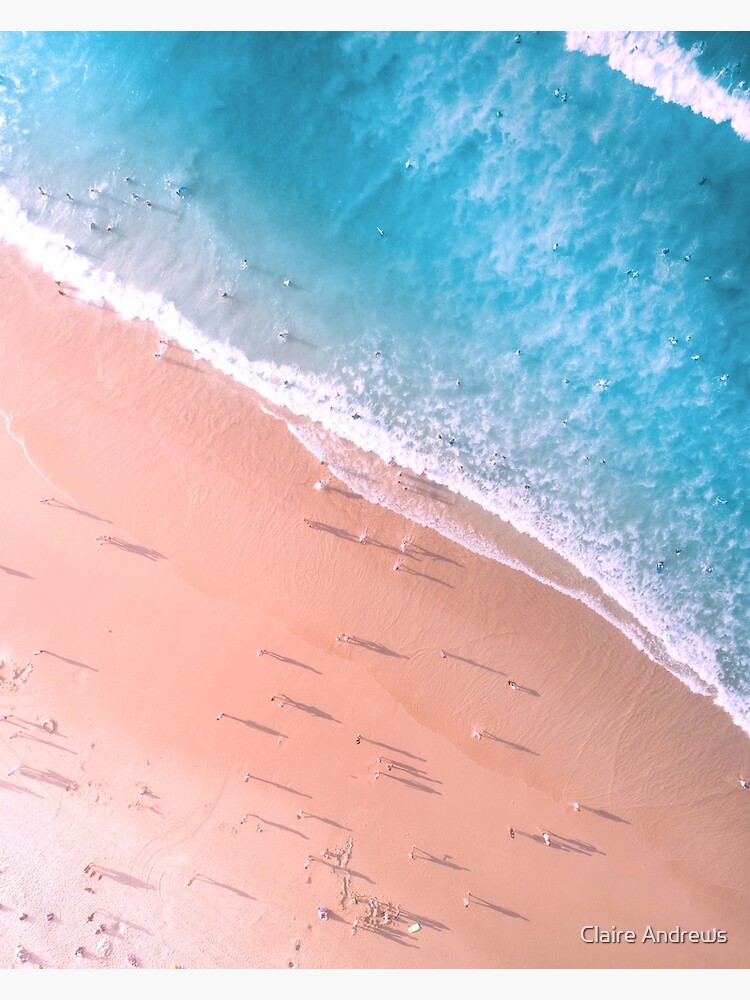 "Pink Tinted Beach Wall Decor" Poster for Sale by Claireandrewss