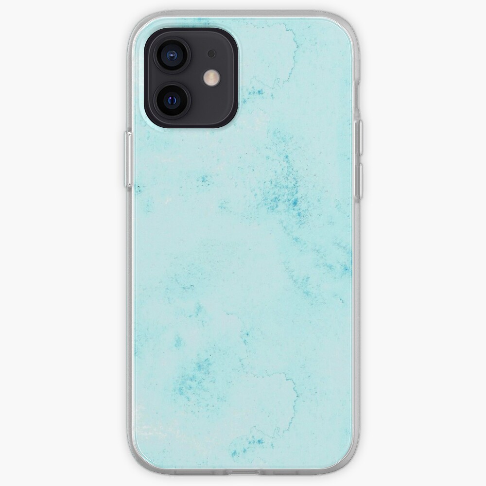 Watercolor Cerulean Blue Hand-Painted iPhone Case & Cover